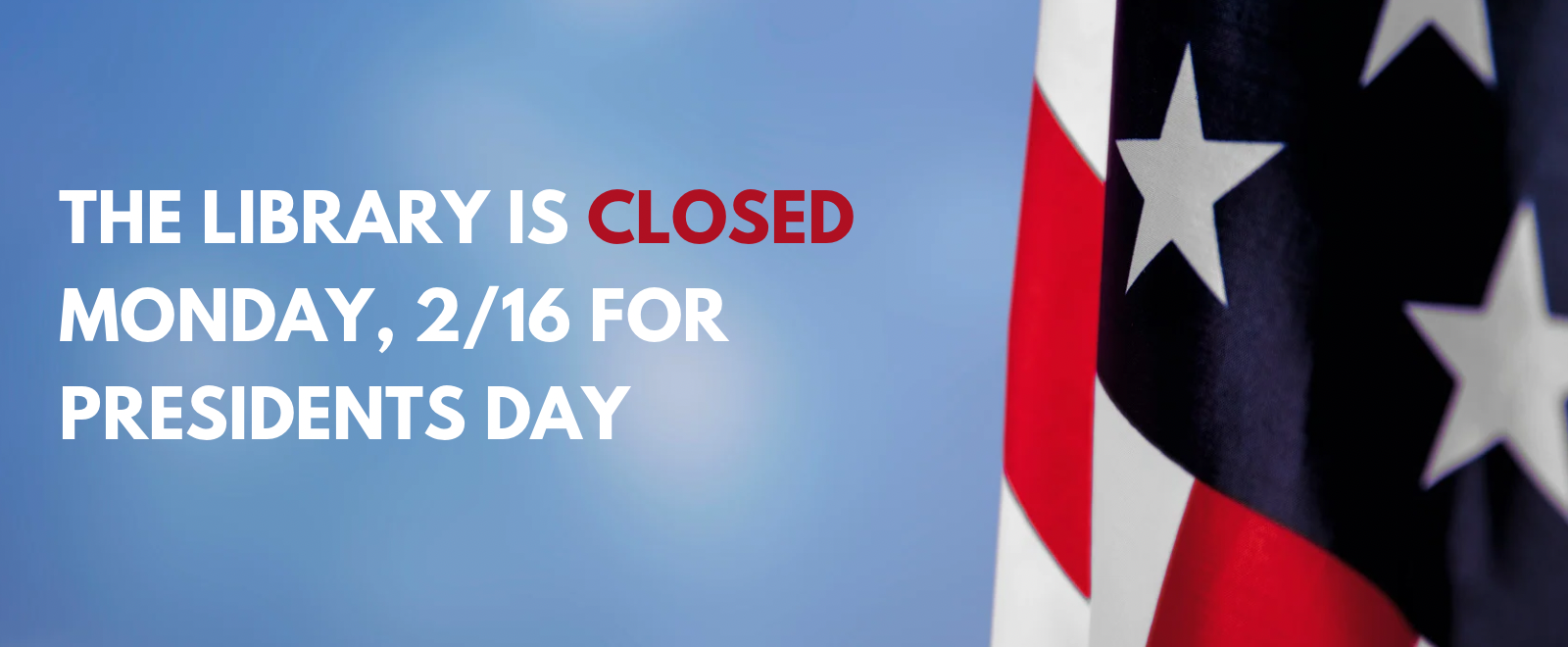 Holiday closure